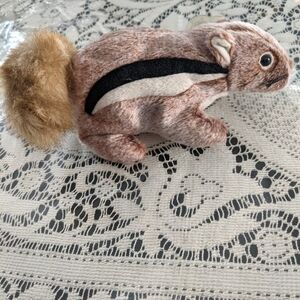 Vintage Retro Squirrel Plush Toy Kids Collectibles Nature Valentine Gift Decor